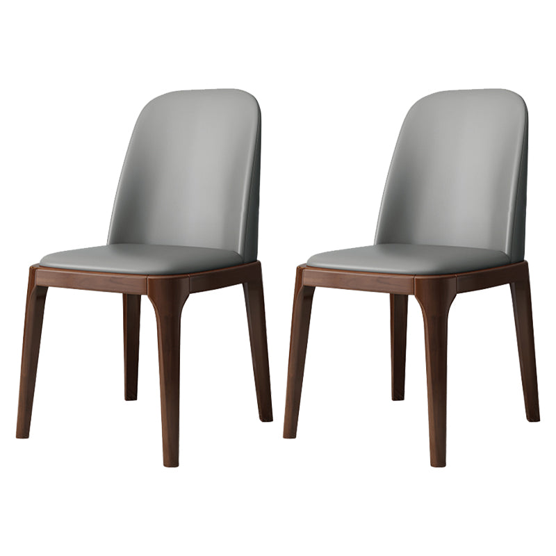 Industrial Style Side Chairs Oak Solid Wood Dining Room Side Chair Set
