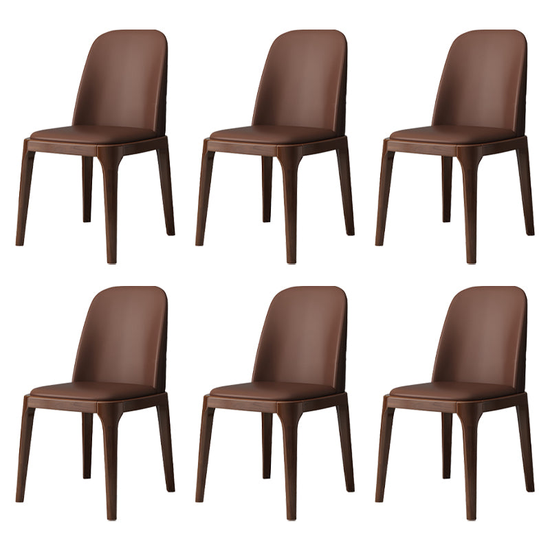 Industrial Style Side Chairs Oak Solid Wood Dining Room Side Chair Set