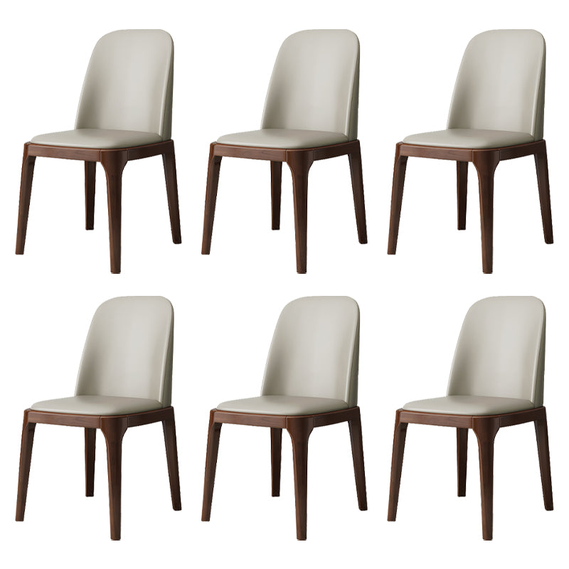Industrial Style Side Chairs Oak Solid Wood Dining Room Side Chair Set