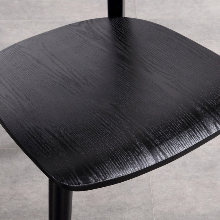 Chaises de salle à manger latérales en bois contemporaines, sans accoudoirs, à dossier ouvert, pour usage domestique