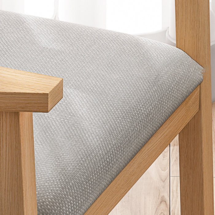 Chaise de salle à manger en bois avec fauteuil à dossier massif en bois d'hévéa scandinave avec pieds naturels
