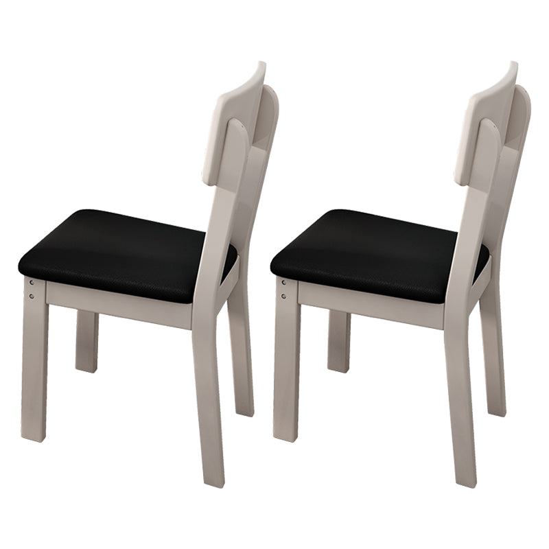Industrial Wood Open Back Dining Side Chair 15'' Wide Indoor Dining Chair