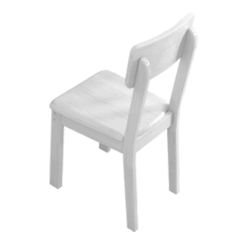 Industrial Wood Open Back Dining Side Chair 15'' Wide Indoor Dining Chair