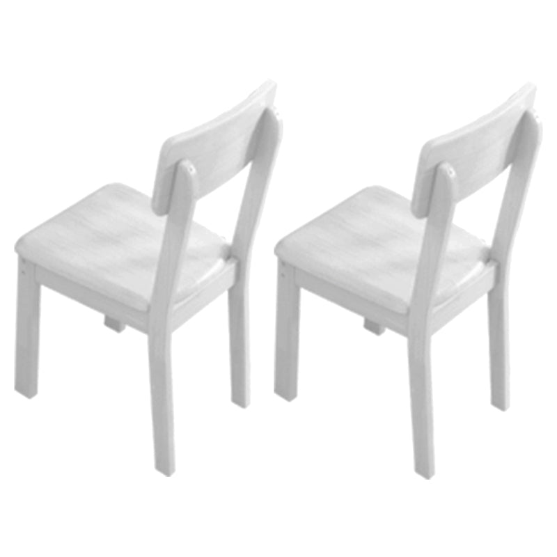 Industrial Wood Open Back Dining Side Chair 15'' Wide Indoor Dining Chair