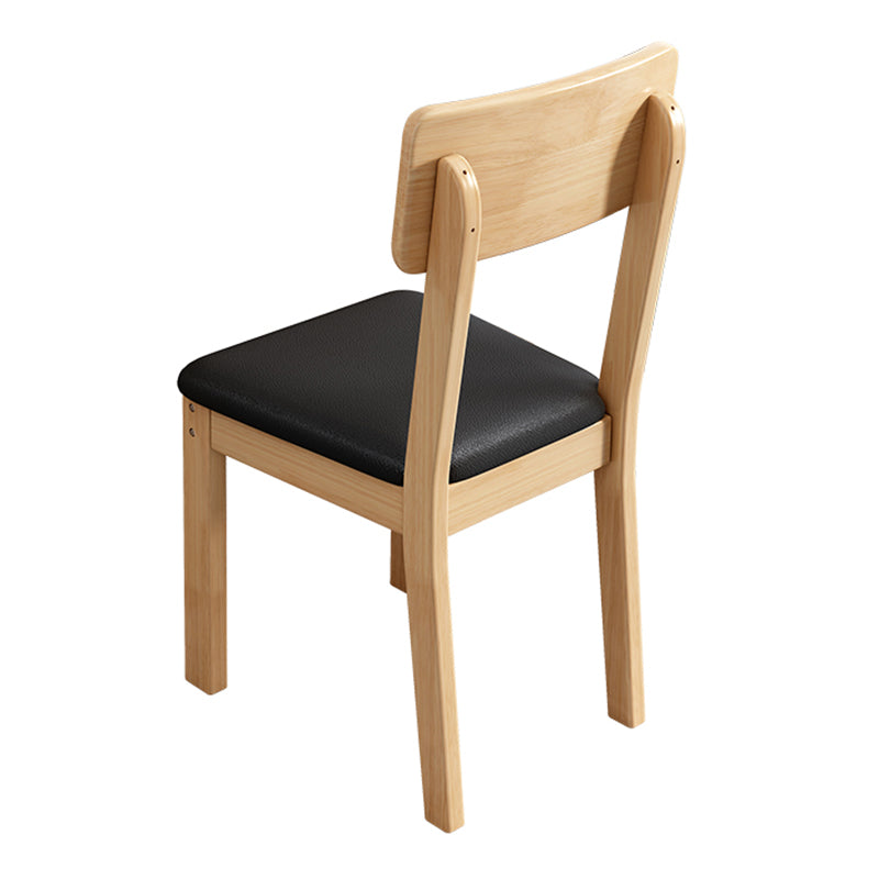 Industrial Wood Open Back Dining Side Chair 15'' Wide Indoor Dining Chair