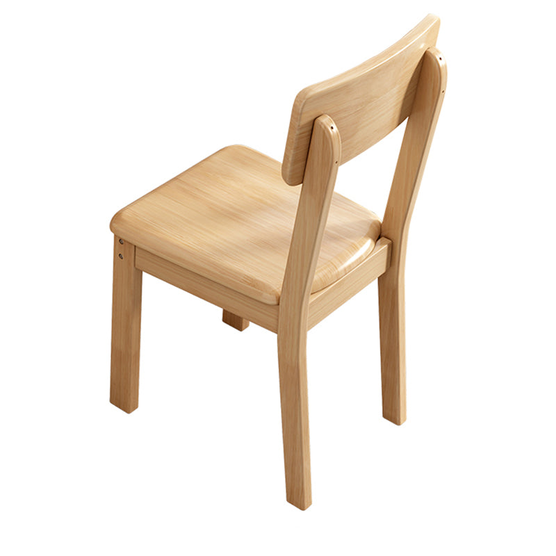 Industrial Wood Open Back Dining Side Chair 15'' Wide Indoor Dining Chair