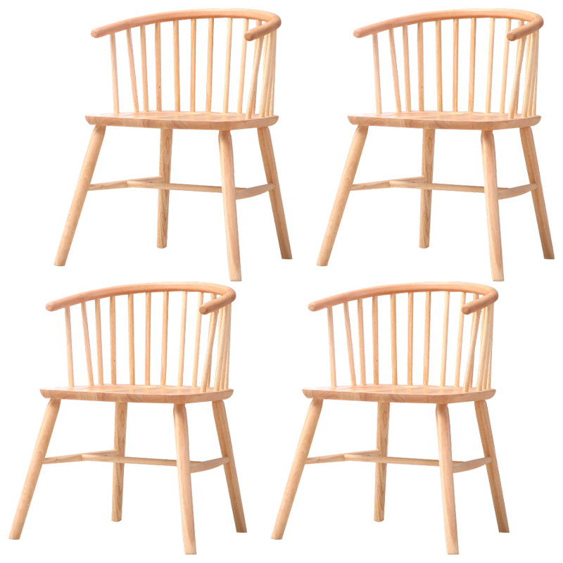Wooden Dining Side Chairs Industrial Style 19'' Wide Windsor Back Side Chair