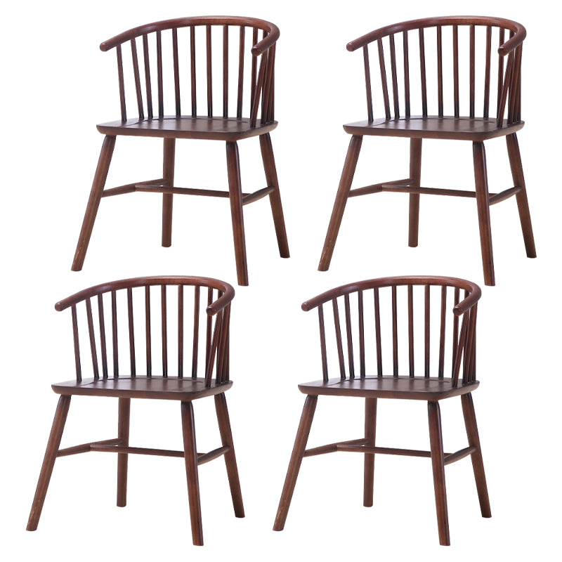 Wooden Dining Side Chairs Industrial Style 19'' Wide Windsor Back Side Chair