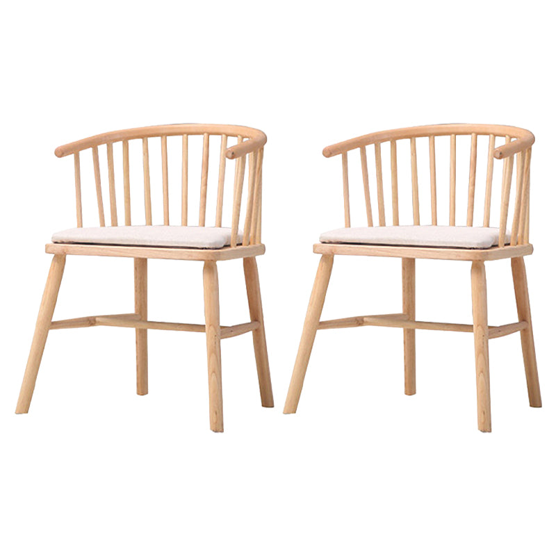 Wooden Dining Side Chairs Industrial Style 19'' Wide Windsor Back Side Chair
