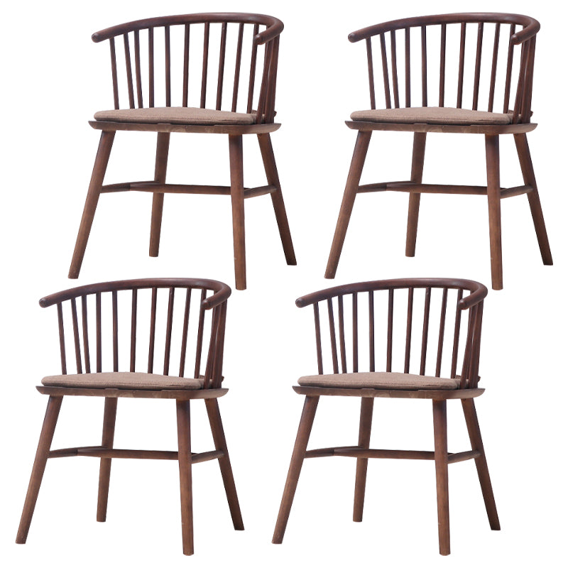 Wooden Dining Side Chairs Industrial Style 19'' Wide Windsor Back Side Chair