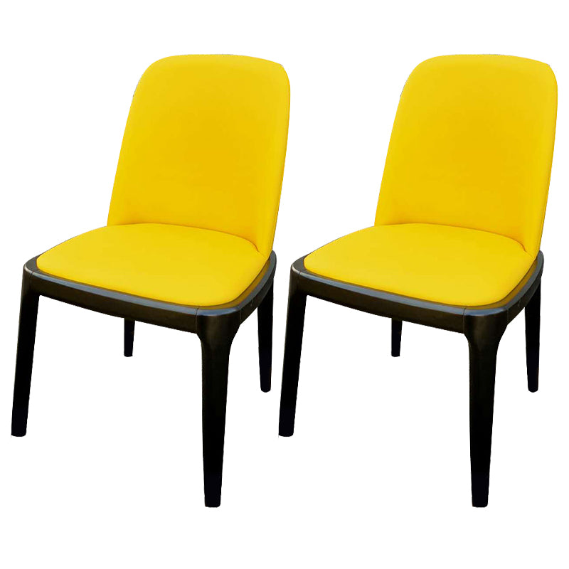 Industrial Style Solid Wood Dining Side Chair Leather Side Chair for Dining Room