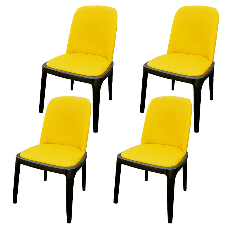Industrial Style Solid Wood Dining Side Chair Leather Side Chair for Dining Room