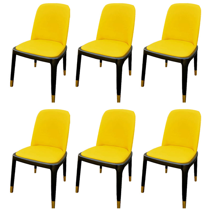Industrial Style Solid Wood Dining Side Chair Leather Side Chair for Dining Room