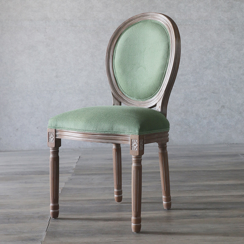 Chaise de salle à manger de Style campagnard, chaise d'appoint à dossier King Louis avec pieds en bois pour usage domestique