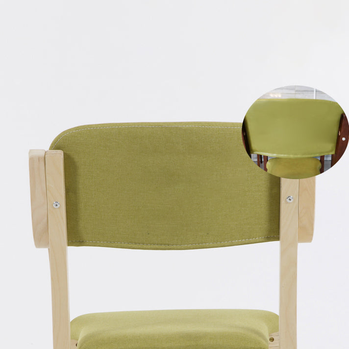 Home Scandinavian Arm Chair Open Back Wood Upholstered Dining Room Chair