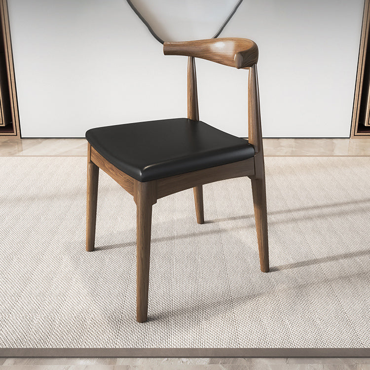 Contemporary Wood Indoor Open Back Dining Side Chair of 19'' Wide Dining Chair