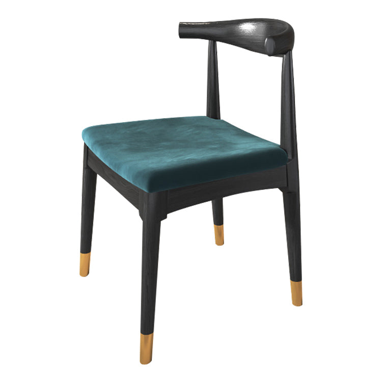 Contemporary Wood Indoor Open Back Dining Side Chair of 19'' Wide Dining Chair