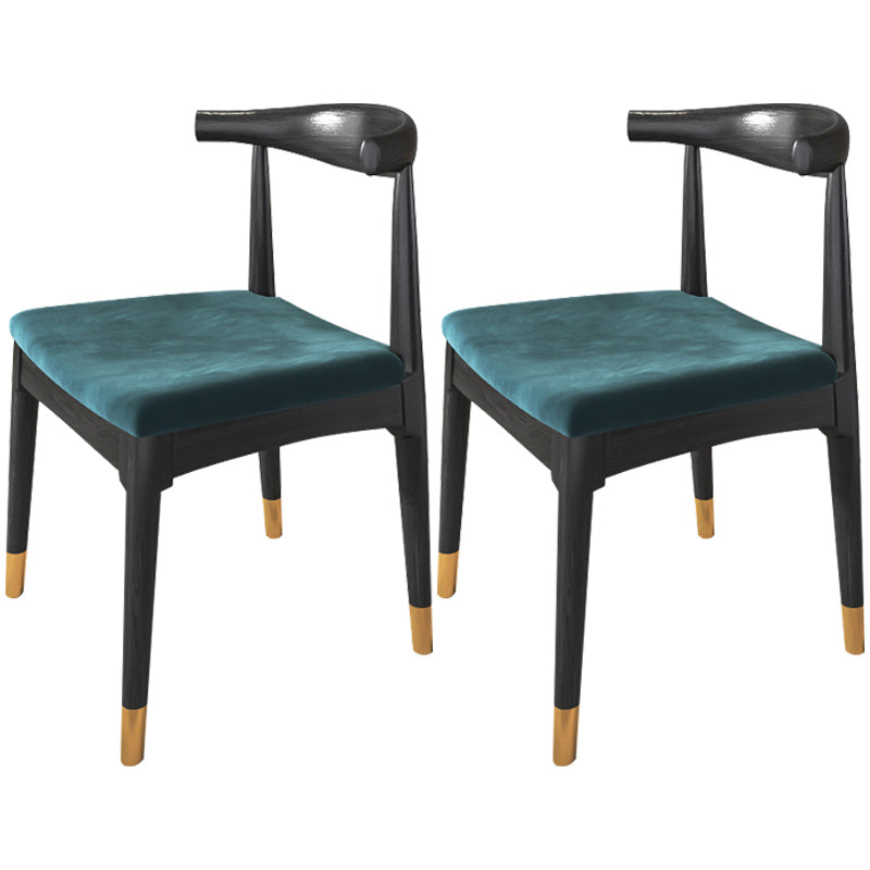 Contemporary Wood Indoor Open Back Dining Side Chair of 19'' Wide Dining Chair