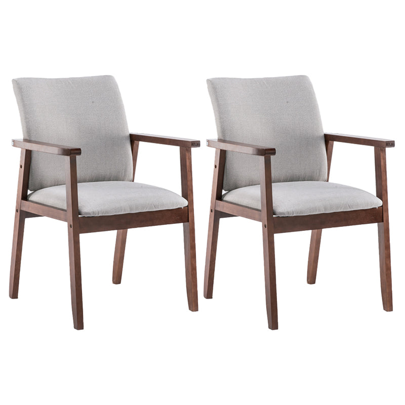 Chaise de salle à manger en bois de fauteuil à dossier solide en bois d'hévéa scandinave pour la maison