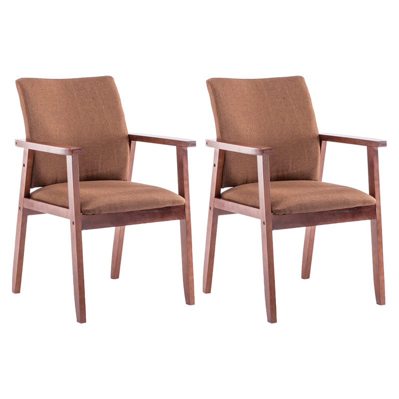 Chaise de salle à manger en bois de fauteuil à dossier solide en bois d'hévéa scandinave pour la maison
