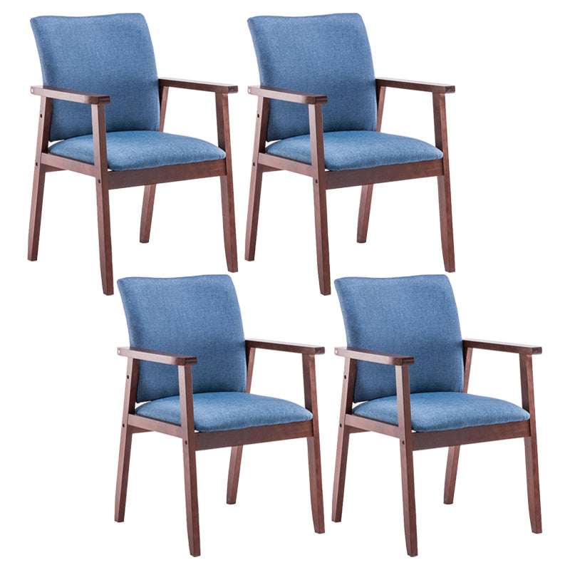 Chaise de salle à manger en bois de fauteuil à dossier solide en bois d'hévéa scandinave pour la maison
