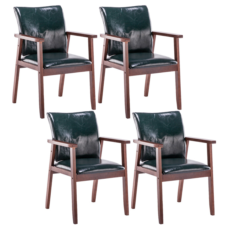 Chaise de salle à manger en bois de fauteuil à dossier solide en bois d'hévéa scandinave pour la maison