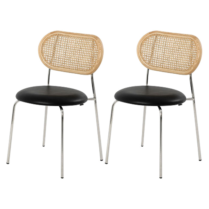 Chaise d'appoint de salle à manger en métal de cuisine contemporaine ouvrant la chaise d'appoint de salle à manger arrière