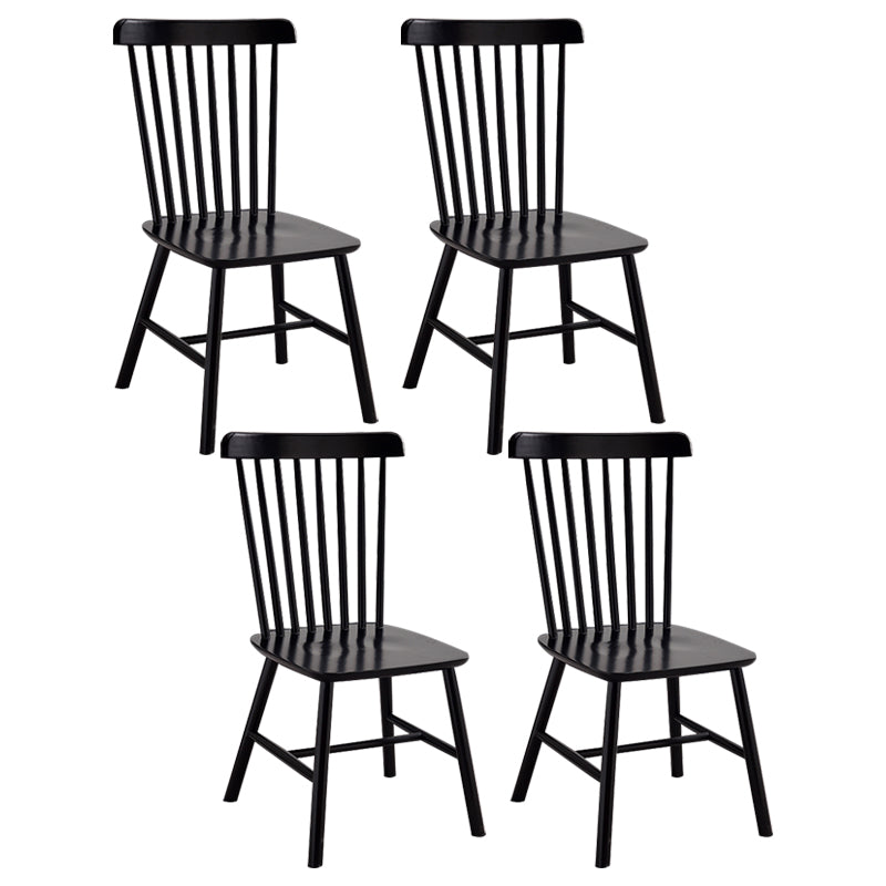 Traditional Wood Windsor Back Side Chair 19'' Wide Indoor Dining Chair
