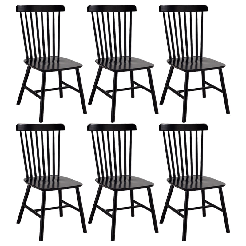 Traditional Wood Windsor Back Side Chair 19'' Wide Indoor Dining Chair