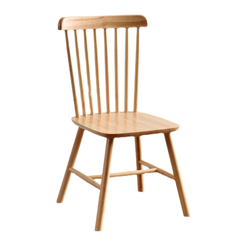 Traditional Wood Windsor Back Side Chair 19'' Wide Indoor Dining Chair