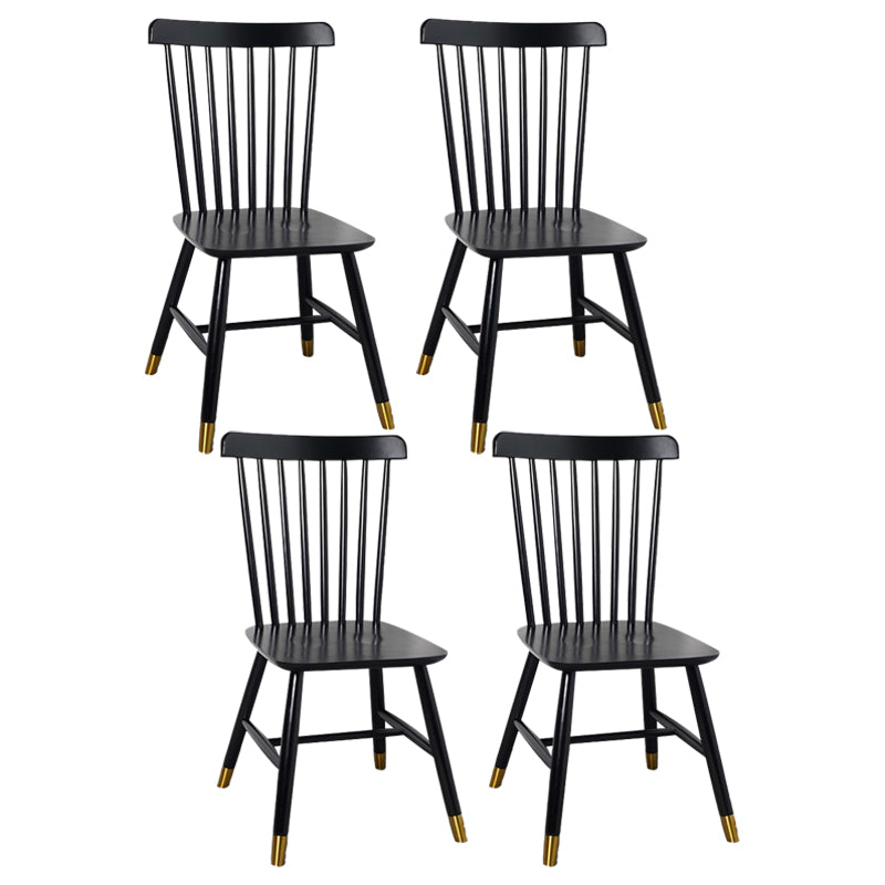 Traditional Wood Windsor Back Side Chair 19'' Wide Indoor Dining Chair