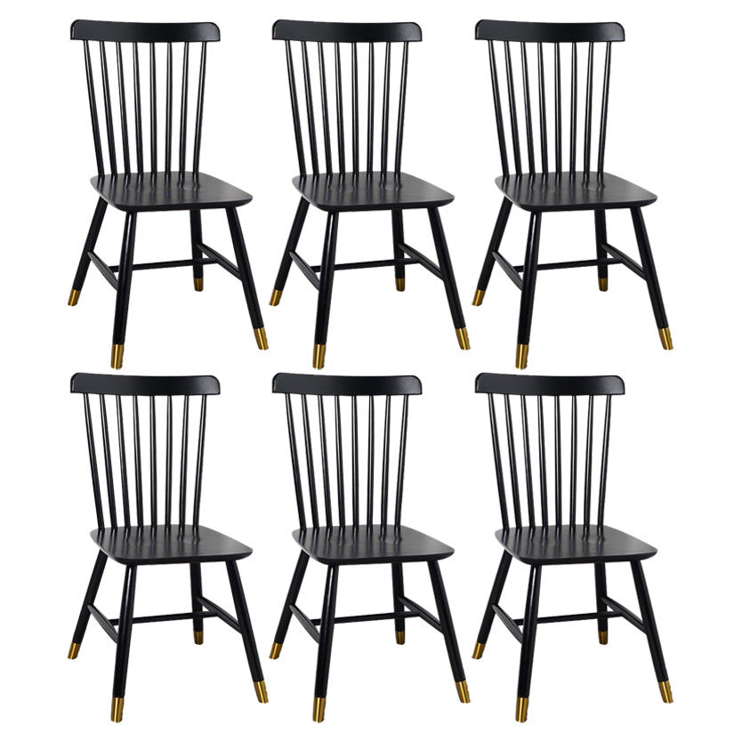 Traditional Wood Windsor Back Side Chair 19'' Wide Indoor Dining Chair