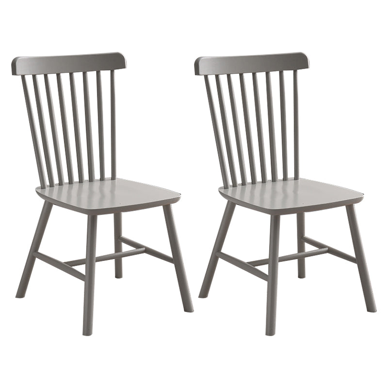 Traditional Wood Windsor Back Side Chair 19'' Wide Indoor Dining Chair