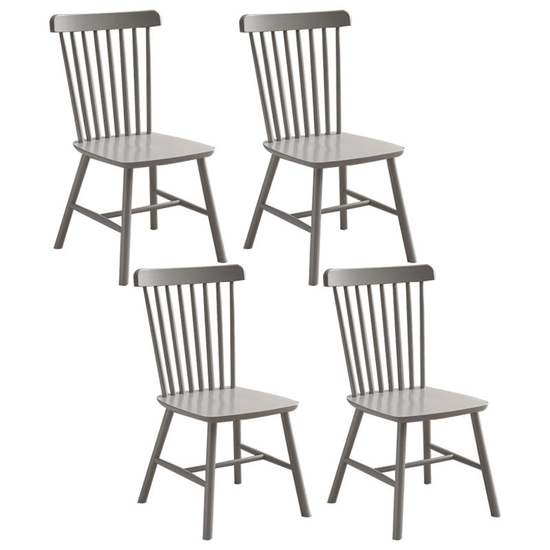 Traditional Wood Windsor Back Side Chair 19'' Wide Indoor Dining Chair