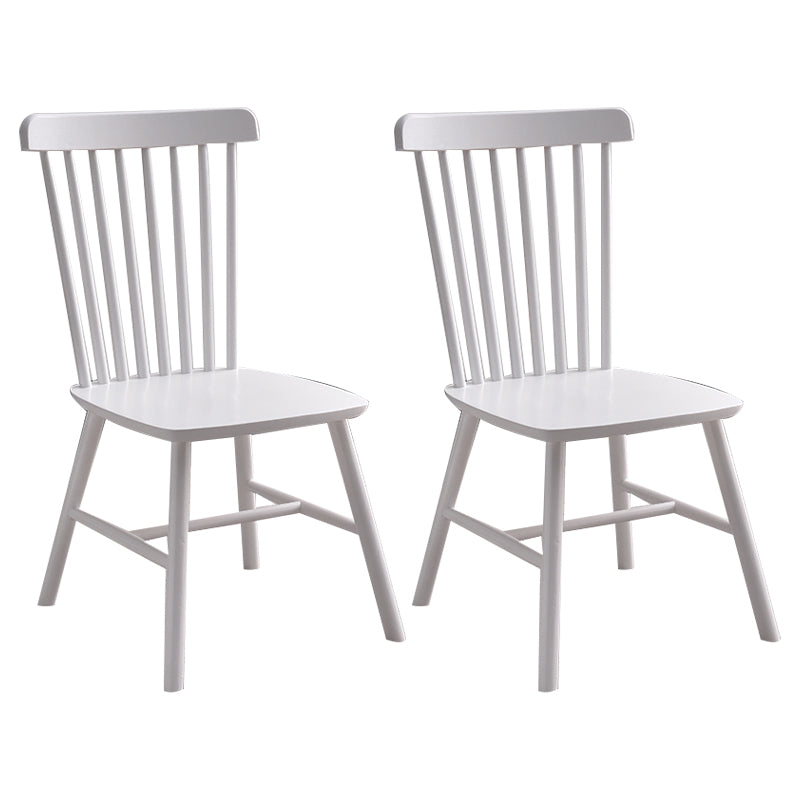 Chaise d'appoint à dossier Windsor en bois traditionnel, chaise de salle à manger d'intérieur de 19 po de largeur