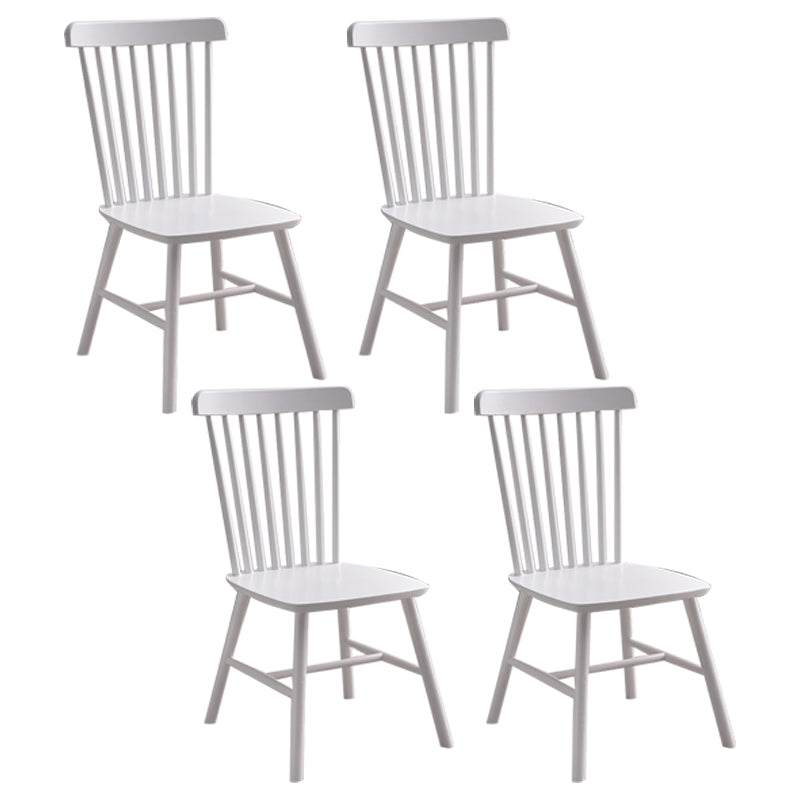 Traditional Wood Windsor Back Side Chair 19'' Wide Indoor Dining Chair