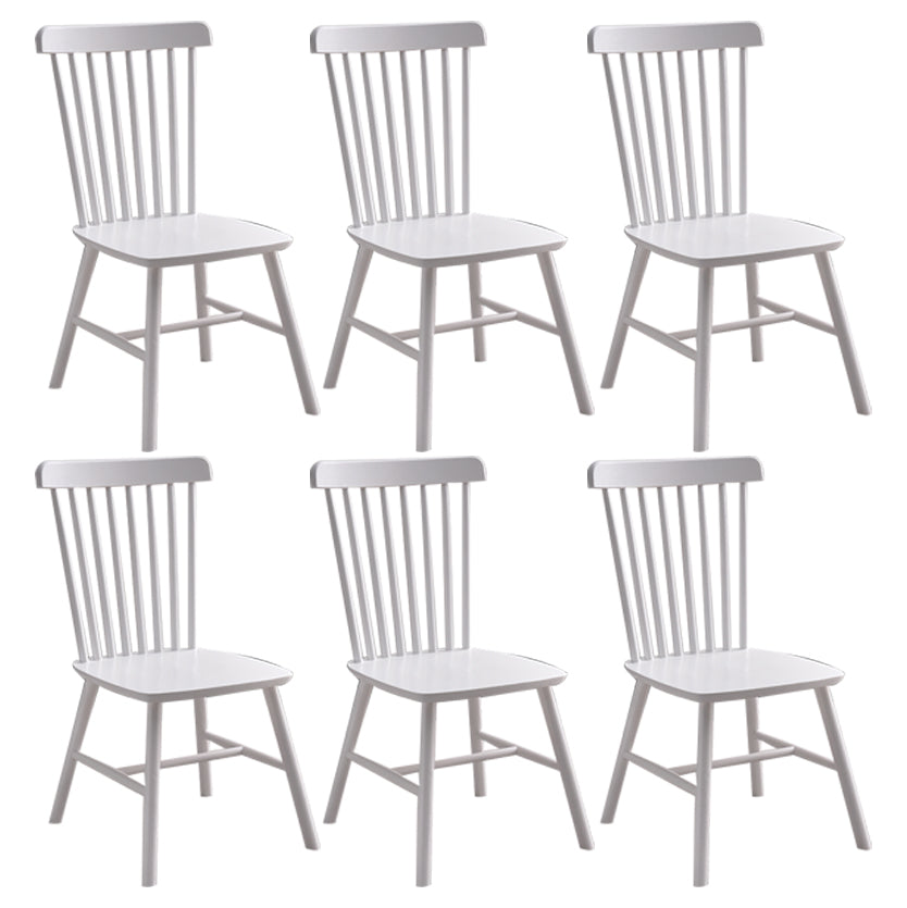 Traditional Wood Windsor Back Side Chair 19'' Wide Indoor Dining Chair