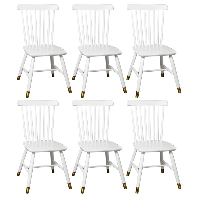 Traditional Wood Windsor Back Side Chair 19'' Wide Indoor Dining Chair