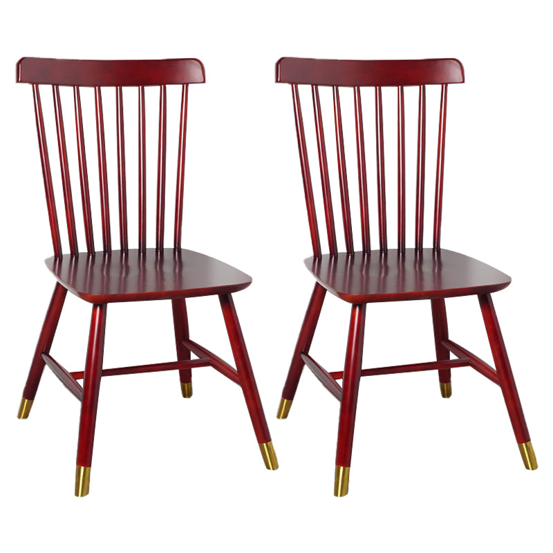 Traditional Wood Windsor Back Side Chair 19'' Wide Indoor Dining Chair