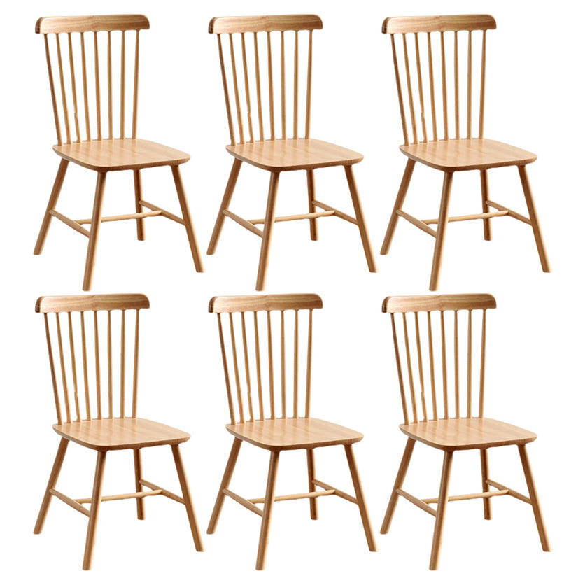 Traditional Wood Windsor Back Side Chair 19'' Wide Indoor Dining Chair