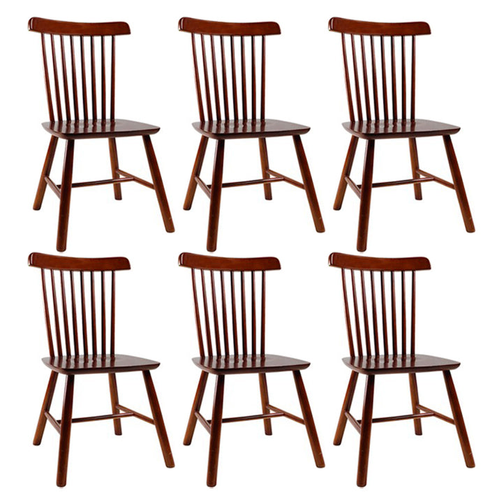 Traditional Wood Windsor Back Side Chair 19'' Wide Indoor Dining Chair