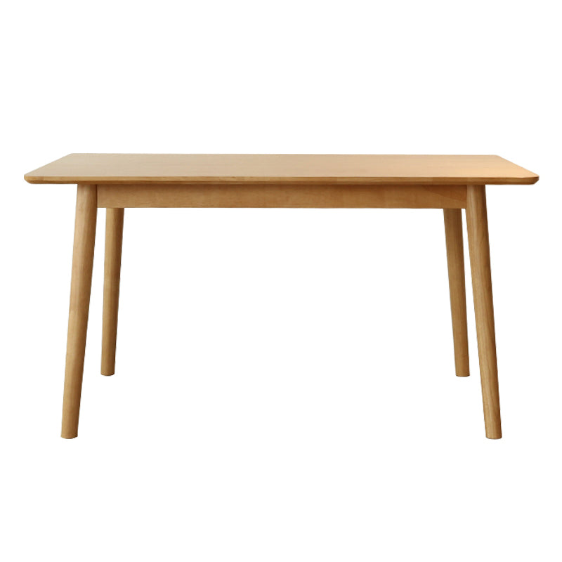 Simplicity Solid Wood Dining Table Rectangle Shape Dining Table with 4 Legs Base
