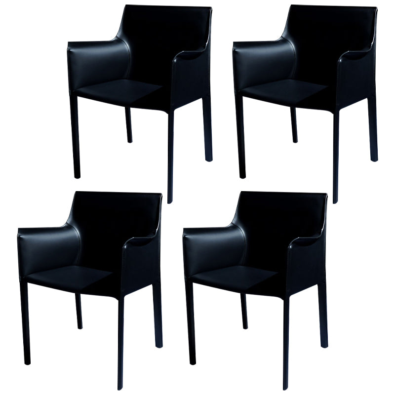 Chaise de salle à manger moderne en simili cuir, finition mate, fauteuils de salle à manger à dossier solide