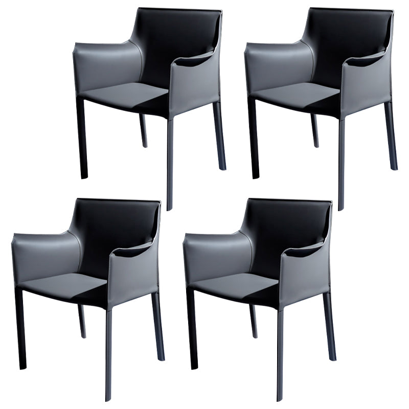 Chaise de salle à manger moderne en simili cuir, finition mate, fauteuils de salle à manger à dossier solide