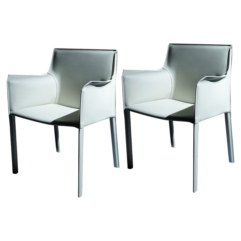 Chaise de salle à manger moderne en simili cuir, finition mate, fauteuils de salle à manger à dossier solide