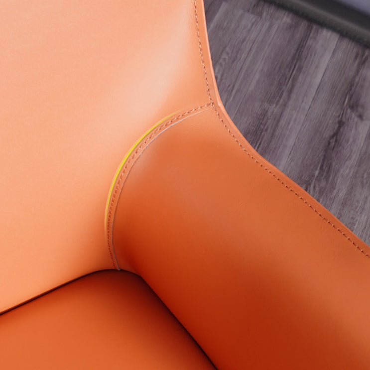 Chaise de salle à manger moderne en simili cuir, finition mate, fauteuils de salle à manger à dossier solide