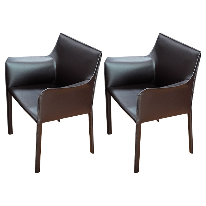 Chaise de salle à manger moderne en simili cuir, finition mate, fauteuils de salle à manger à dossier solide