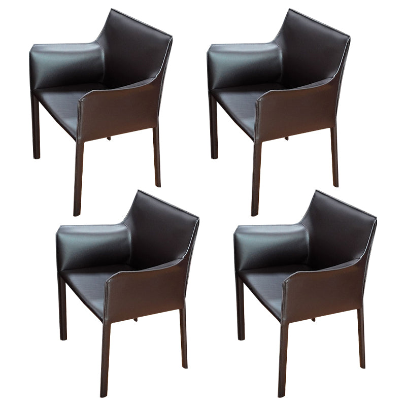 Chaise de salle à manger moderne en simili cuir, finition mate, fauteuils de salle à manger à dossier solide