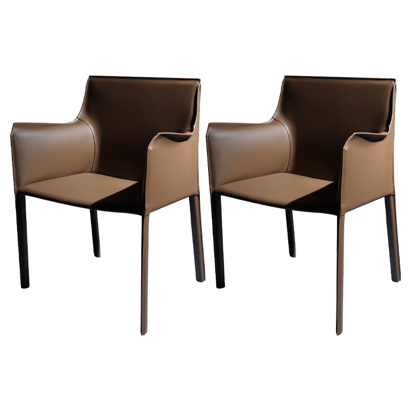 Chaise de salle à manger moderne en simili cuir, finition mate, fauteuils de salle à manger à dossier solide
