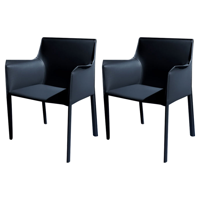 Chaise de salle à manger moderne en simili cuir, finition mate, fauteuils de salle à manger à dossier solide